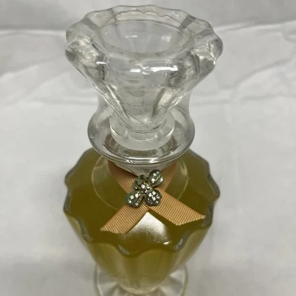 Lady Primrose Tryst Kiss Bathing Gel Crystal Decanter SEALED 8 Tall Rare Vtg